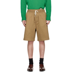 Khaki Oversized Shorts 231951M193003