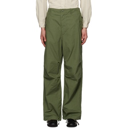 Green Pleated Trousers 231175M191015
