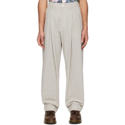 Off White   Navy WP Trousers 241175M191029