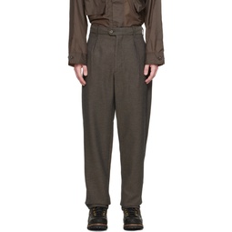 Brown Carlyle Trousers 241175M191010