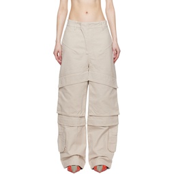 SSENSE Exclusive Taupe Hard Trousers 232940F087000