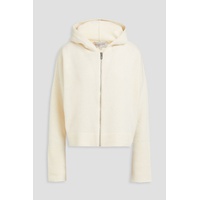 Cashmere and wool-blend zip-up hoodie