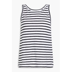 Easy striped cotton and cashmere-blend jersey tank