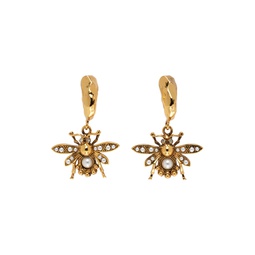 Gold Bee Earrings 241641F022000