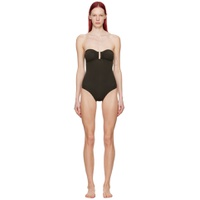 Brown Cassiopee Swimsuit 241780F103015
