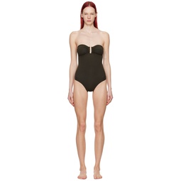 Brown Cassiopee Swimsuit 241780F103015