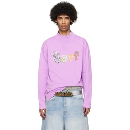 Purple Surf Long Sleeve T Shirt 241260M213024