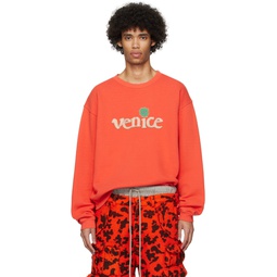 Red Venice Sweatshirt 241260M201004