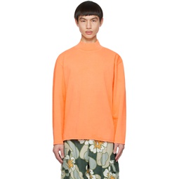 Orange Sun Long Sleeve T Shirt 231260M213041