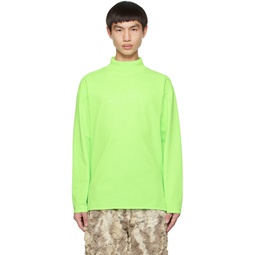 Green Sun Long Sleeve T Shirt 231260M213040