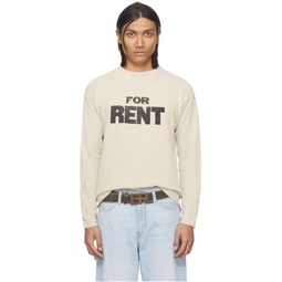 Off White Printed Sweater 232260M201029