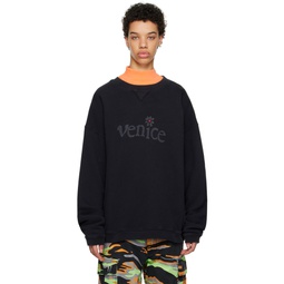 Black Venice Sweater 231260F096000