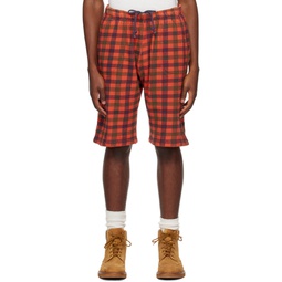 Red Check Shorts 232260M193001