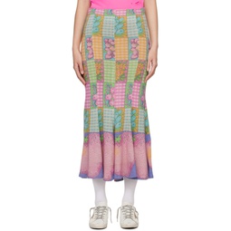 Multicolor Printed Maxi Skirt 232260F093000