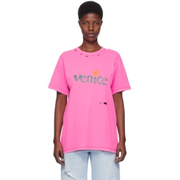 Pink Venice T Shirt 232260F110012
