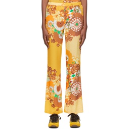 Yellow Viscose Lounge Pants 221260F087003