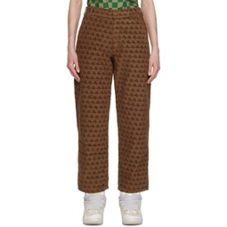 Brown Padded Trousers 222260F069000