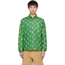 Green Plaid Shirt 231260M192055