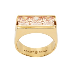 Gold Three Stone Ring 231600M147015