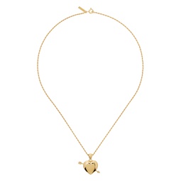 Gold Cupid Necklace 241600F023019