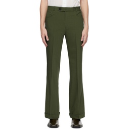 Green 70s Trousers 232600M191014