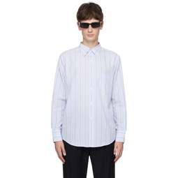 Blue   White Striped Shirt 232600M192013