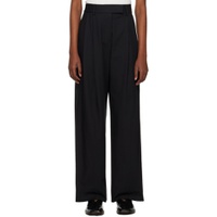 Black Tailored Trousers 232475F087004