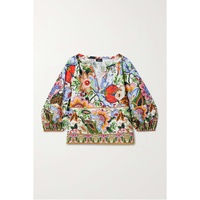 ETRO Floral-print cotton-poplin blouse