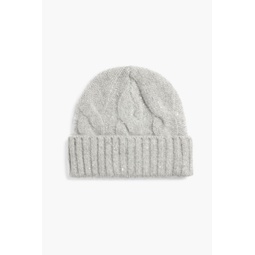 Roan sequin-embellished cable-knit beanie
