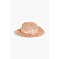 Courtney lame-trimmed hemp-blend Panama hat