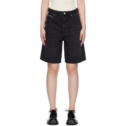 SSENSE Exclusive Black Keanu Denim Shorts 241640F088003