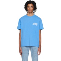 SSENSE Exclusive Blue Distressed T Shirt 222640M213001
