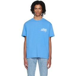 SSENSE Exclusive Blue Distressed T Shirt 222640M213001