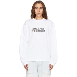 SSENSE Exclusive White Compton Long Sleeve T Shirt 222640M204000