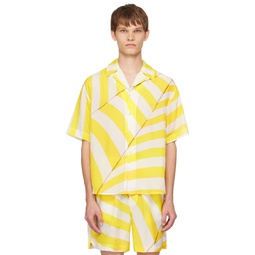 Yellow   White Alonzo Shirt 241640M192000