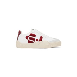 White   Red Santos Sneakers 241640F128009