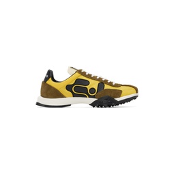 Khaki   Yellow Eros Sneakers 241640F128014