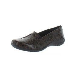 purpose womens patent embossed loafers