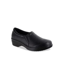 Easy Works Womens Tiffany Slip Resistant Work Shoe - Black