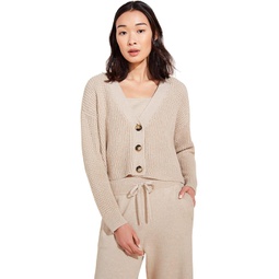 Womens Eberjey Recycled Sweater - The Cropped Cardigan