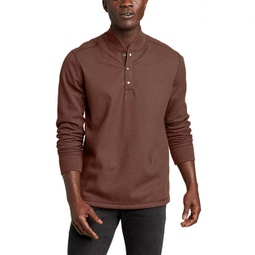 mens faux shearling-lined thermal henley
