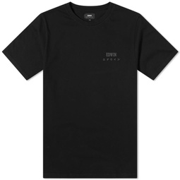 Edwin Logo Chest T-Shirt Black