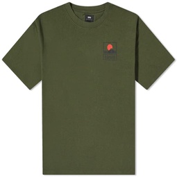 Edwin Sunset On Mt Fuji T-Shirt Kombu Green