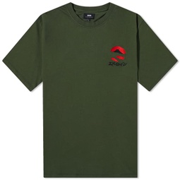 Edwin Kamifuji Chest T-Shirt Kombu Green