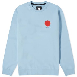 Edwin Japanese Sun Crew Sweater Placid Blue