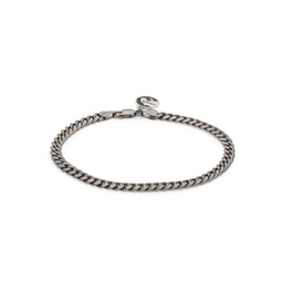 Black Rhodium Plated Sterling Silver Miami Cuban Link Chain Bracelet