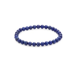 Mens Lazuli lapis Beaded Bracelet