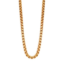Goldplated Sterling Silver Box Chain Necklace