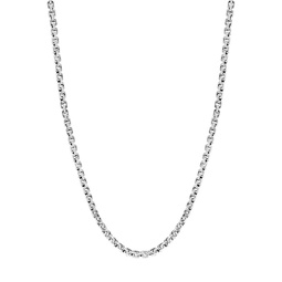Sterling Silver Greek Box Chain Necklace