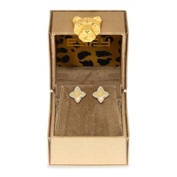 Golden Finds 14K Yellow Gold & Diamond Star Stud Earrings